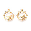 Brass Micro Pave Cubic Zirconia Pendants X1-KK-N263-78C-G-1