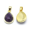 Natural Amethyst Pendants G-O176J-03G-2