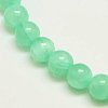Dyed Natural Green Jade Beads Strands JBS053-8MM-27-1