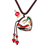 Handmade Lampwork Perfume Bottle Pendant Necklaces WG8449C-03-1