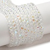 Electroplate Transparent Glass Beads Strands LS-EGLA-A035-T3mm-L19-1