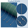   12Pcs Vacuum Plating 304 Stainless Steel Snake Chain Necklaces Set for Men Women STAS-PH0001-28P-4