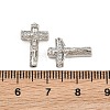 Easter Brass Micro Pave Clear Cubic Zirconia Pendants CU-CBADC6C-10P-03-3
