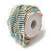 Handmade Glass Seed Beaded Chains CHC-K017-01G-02-2