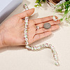 1 Strand Handmade Lampwork Inner Flower Rondelle Beads Strands LAMP-TA0002-72K-5
