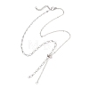 Brass Mixed Chain Slider Necklace Making AJEW-JB01563-02-1