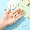 12Pcs Natural Cultured Freshwater Pearl & 201 Stainless Steel Pendants PALLOY-YW00147-5