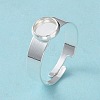 Adjustable 201 Stainless Steel Finger Rings Components STAS-G187-01S-6mm-2