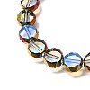 Electroplated Transparent Glass Beads Strands GL-CBA98F0-06C-01-2