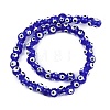 Handmade Evil Eye Lampwork Beads Strands LAMP-Z021-01B-2