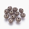 Tibetan Style Alloy Bicone Beads TIBEB-7692-R-NR-1