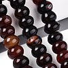Dyed Natural Agate Beads Strands G-T144-26B-1