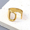 PVD Vacuum Plating 201 Stainless Steel Cuff Rings RJEW-Z032-01G-D-2