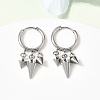 Cone 304 Stainless Steel Chandelier Earrings EJEW-L309-02C-P-1