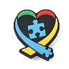 Autism Theme Silicone Beads SL-CBAF318-D06-1