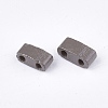 2-Hole Baking Paint Glass Seed Beads LS-SEED-S023-17B-17-2