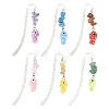 6Pcs Alloy Bookmarks AJEW-FS00005-1