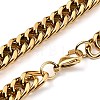 304 Stainless Steel Chain Necklaces NJEW-N0038-04-4