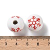 Printed Wood European Beads WOOD-Z002-08D-3