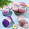 12 Skeins 4 Colors 4-Ply 60%Polyester 40%Acrylic Blended Yarn OCOR-FS0001-07E-5