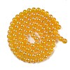 Baking Paint Electroplate Glass Beads Strands GLAA-G120-01H-2