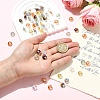 60Pcs 6 Colors Electroplate Transparent Glass Beads EGLA-YW0005-78-3