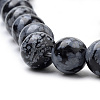 Natural Snowflake Obsidian Beads Strands G-S259-20-6mm-3