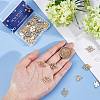 48Pcs 8 Styles Alloy Connector Charms FIND-SC0004-67-3