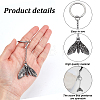 6Pcs Alloy Pendants KEYC-CA00014-3