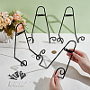 4Pcs Iron Wall-Mounted Display Easel OFST-GO0001-08-3