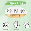 30Pcs Printed Silicone Focal Beads SIL-SC0001-73-2