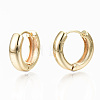 Brass Huggie Hoop Earrings KK-S356-151G-NF-3