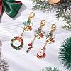 Christmas Theme Alloy Enamel Keychian KEYC-JKC00923-2