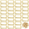 50Pcs Rectangle Iron Label Frame FIND-FH0018-09G-1