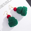 Yarn Dangle Earrings EJEW-BB63762-A-3