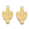Light Gold Plated Alloy Pendants ENAM-T009-12C-2