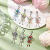 7Pcs Fairy Glass Pearl Beads Pendant Decorations for Bag Ornaments GL-CJA3BB-2