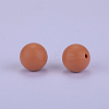 Round Silicone Focal Beads SI-JX0046A-75-2