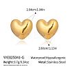 Heart 304 Stainless Steel Stud Earrings AO8083-8-1