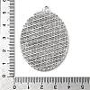 Tibetan Style Alloy Pendant Cabochon Settings LS-TIBEP-N003-17AS-3