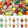5Pcs Handmade Lampwork Pendants PALLOY-YW00108-01A-2