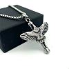 Vintage Hip Hop 304 Stainless Steel Eagle Pendant Necklaces for Men Women ZO0098-1