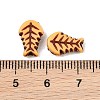 Opaque Acrylic Imitation Wood Beads AC-CBAB80E-01F-3