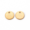 201 Stainless Steel Stamping Blank Tag Pendants STAS-T058-8mm-G-2