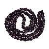 Opaque Glass Beads Strands GLAA-N073-01J-2