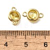 Brass Cubic Zirconia Connector Charms KK-Q043-24G-01-3