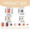140Pcs 7 Styles Glass Seed Beads Sets SEED-TAD0001-04-3