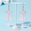 Jellyfish Acrylic & Glass Seed Bead Dangle Earrings EJEW-MZ00665-03-1