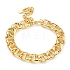 Ion Plating(IP) 304 Stainless Steel Twisted Chain Bracelets for Women BJEW-A017-02G-1