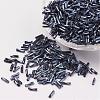 Glass Twisted Bugle Beads SEED-E002-9mm-829#-1